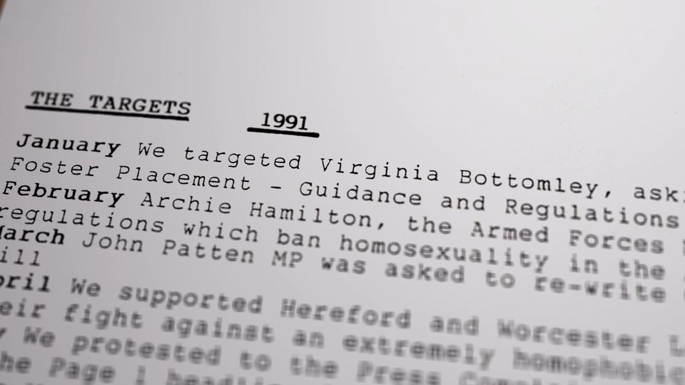 Typewritten SPAN newsletter: The Targets, 1991